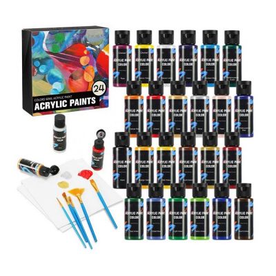 acrylic paint set 24 color paint sets for painting can custom acrylic paint art set