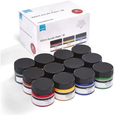 100ml non toxic waterproof acrylic paint professional jumbo acrylic paint set for art