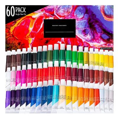 60pack 12ml paint tube non-toxic paint supplies for art set painting