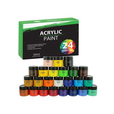 24color paint set acrylic paint 100ml for art supplies paint acrylic painting