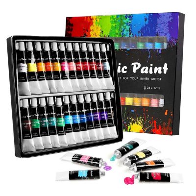 alu tube acrylic paint set 12ml acrylic paint set for artist