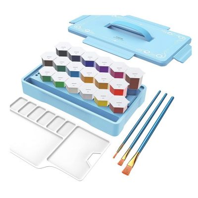 watercolor set 18 vibrant colors artist paint set