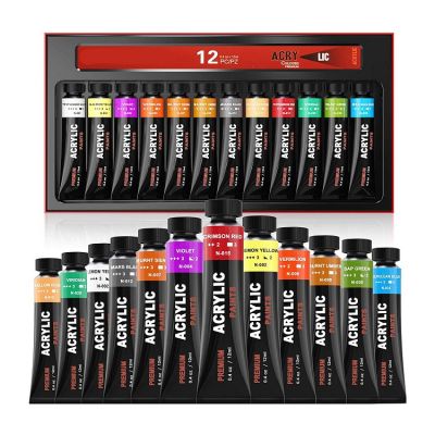 best selling wholesale cheap portable tube packed artist acrylic paint