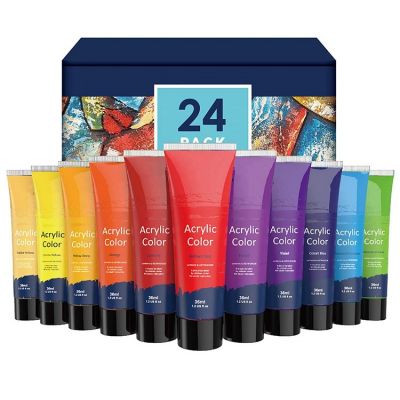 24colors 36ml tube cheaper drawing acrylic paint for art