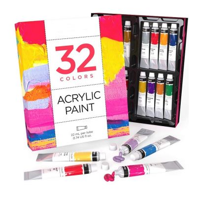 professional rich pigment non fading non toxic 22ml 32colors acrylic colors paint set for professional painting