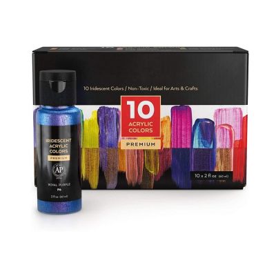 high viscosity shimmer paint 10 chameleon colors 60 ml acrylic paint set for canvas wood