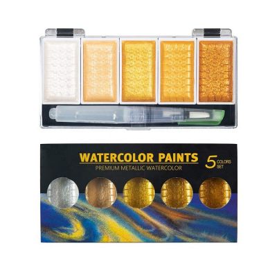 wholesale metallic watercolor paint glitter solid watercolor paint