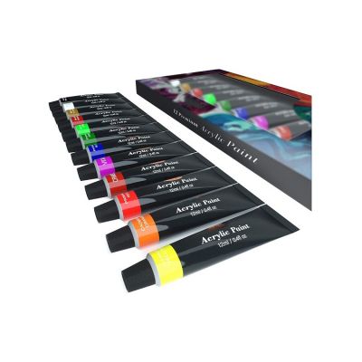 profession 12x12ml non toxic acrylic paint for kids and adults