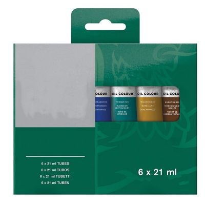 6colors 21ml artist oil based colour paint set