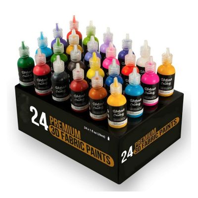 Professinal Washable 18colors Textile Fabric Paint Sets Colors For Artist Painting