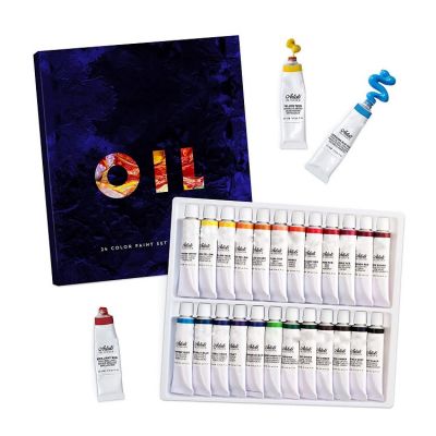 artist oil paint 24 paint colors in 12ml oil paint tubes for painting
