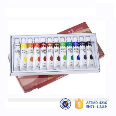 Wholesale Kids Art Painting Low Odor 12 Colors Acrylic Paint Kit
