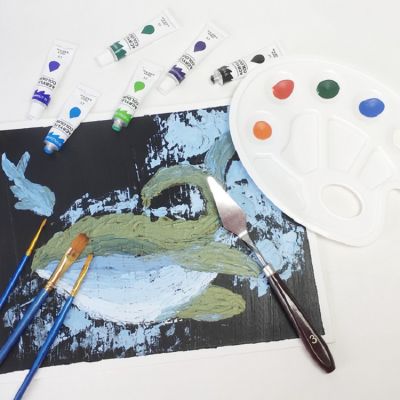 Custom 24 Colors Art Crafts Non Toxic Artist Cheap Acrylic Painting Art Kit for Beginners