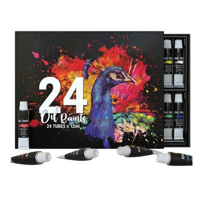 artist oil paint 12ml 24 oil colors paint set non-toxic oil painting kit for Paper Canvas Clay Wall Art