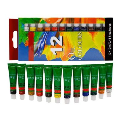 oil based paint 12colors rich pigment oil paint color paint set for kids and adults