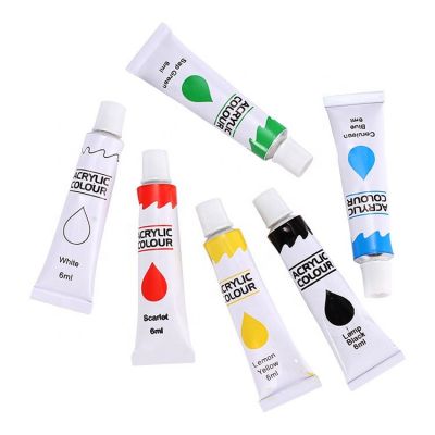Art Supply Custom Logo Non-toxic12 Colors Art Painting Acrylic Paint Set Wholesale Cheap Portable Tube Packed Acrylic Paint