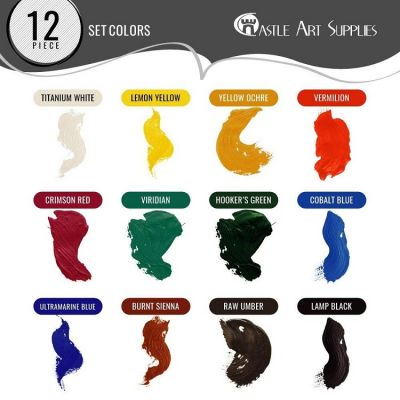 Non-toxic12 Colors Art Painting Acrylic Paint Set, Wholesale Cheap Portable Tube Packed Artist Acrylic Paint