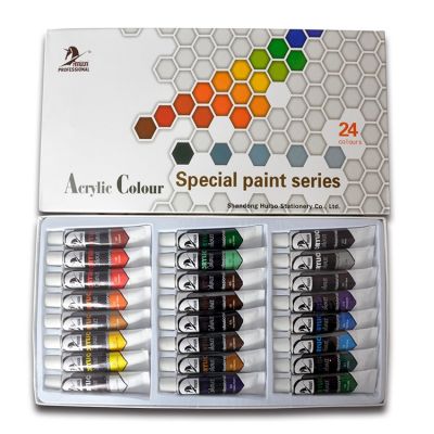 Non-toxic Colours 24 colors Acrylic Paint Sets