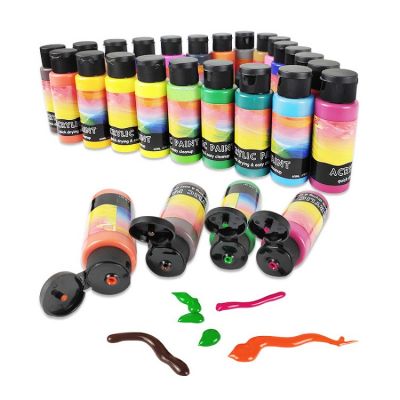 Customized 24 Colors 60ML Non-toxic DIY Painting Art Set Acrylic Paints for Artist