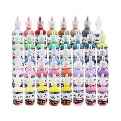 Professional Pigmented Oil Paint 24 Vivid Color Water-based Easy clean up Acrylic Paint Kit