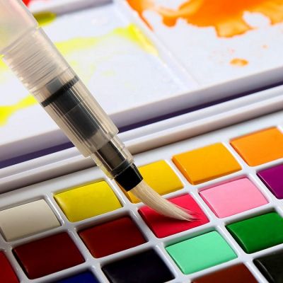 Cheap school kids 12 18 24 36 branded watercolour paint water colours set