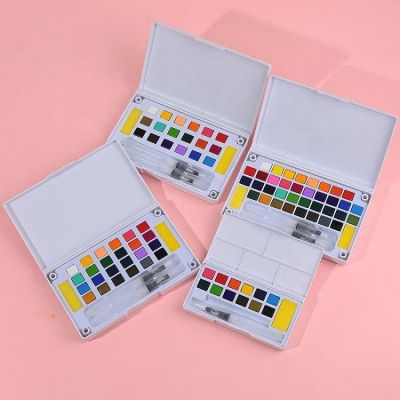 12/18/24/36 colors professional modern watercolor paintings solid pigment watercolor
