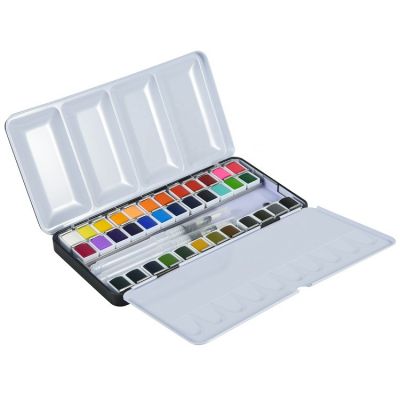 Professional superior 12 24 36 48 colors portable watercolor paint set for painting