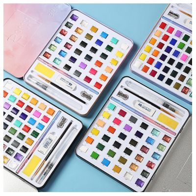 Factory eco friendly professional pan 36color solid watercolor paints set