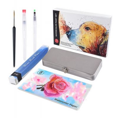 Directly Factory New 90 colors Solid water color metallic watercolor paint set