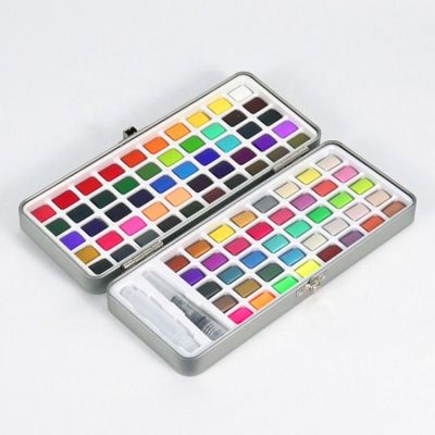Directly Factory 2021 New Solid Water 90 Colors Paint Multi Color Watercolor Paint Artist Water Color Painting