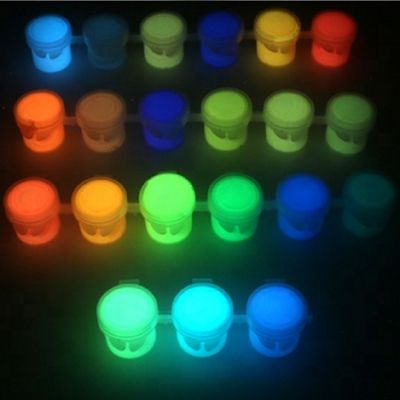 6 conjoined glow in the dark spray gel body paint fabric paint set colors diy oil painting paint acrylic fabric waterproof