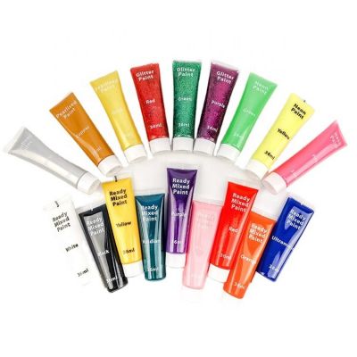 Wholesalenon 18 colors 36ml high pigment toxic professional acrylic paint set colors airbrush artist acrylic paints