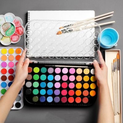 Factory 48 non-toxic water color watercolor cake set half pan watercolor cake painting water colour watercolour paint set cake
