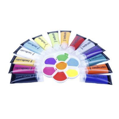 Durable 36 colors extruded colorfast waterproof artist acrylic paint sets tube acrylic paints 75ml set