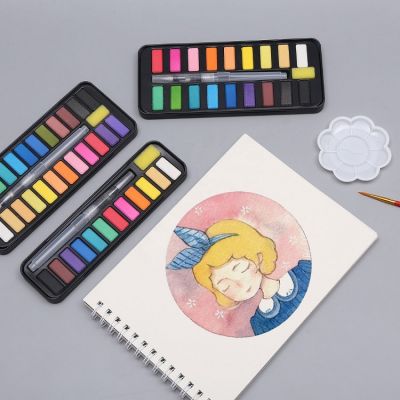 12/18/24 watercolor cakes set half pan watercolor cake painting water colour watercolour