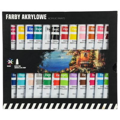24 color 18ml tubes acrylic craft paint price arteza acrylic leather paint set for canvas