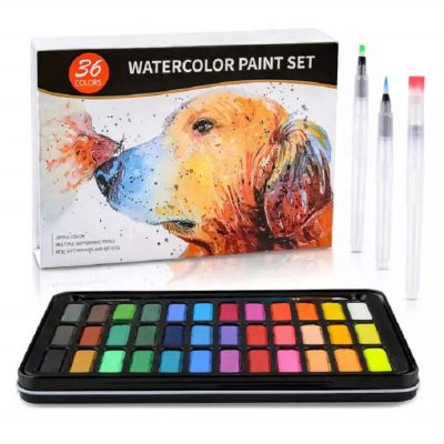 36 non-toxic water colour watercolour paint set cake water color watercolor cake set watercolor cake painting