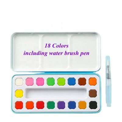 18 Tempera Paint Water Colour Watercolour Paint Set Cakes Water Color Watercolor Cake Set Painting