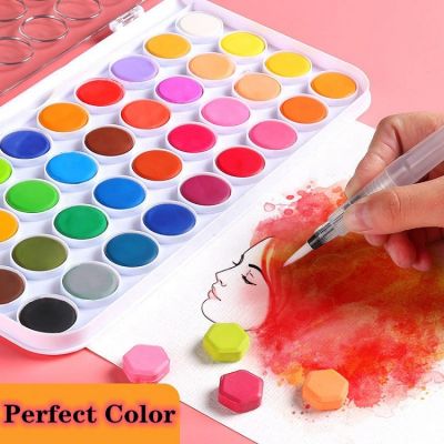 36 water color watercolor cake set half pan watercolor cake painting water colour watercolour paint set cake