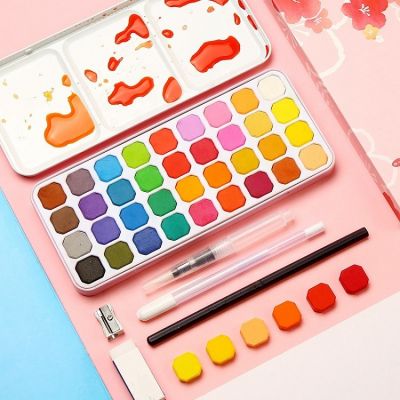 36 tempera paint water colour watercolour paint set cakes water color watercolor cake paint set watercolor cake painting