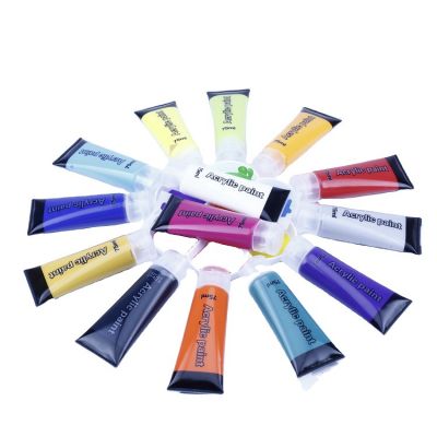 Factory amazon high pigment wall 36 colors leather art tube 75 ml acrylic paint acrylics paint