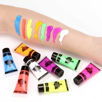 Party glow paint in the dark spray gel body fabric paint set colors diy oil painting paint acrylic fabric for wall doodle
