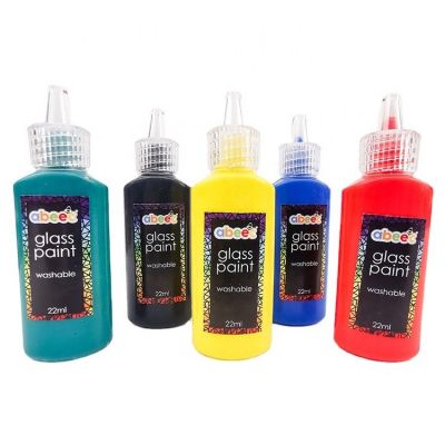 Stained crystal glass paint kit glass enamel framed painting bottles wall art hand painted painting for glass cup