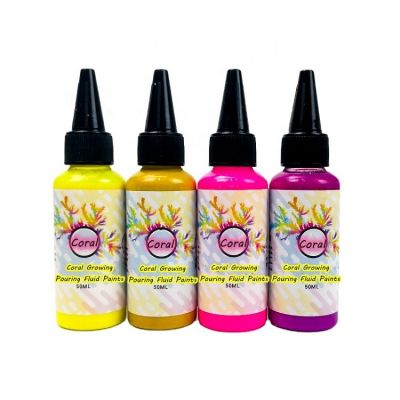 Directly Factory new coral growing fluid acrylic paint acrylic pouring paint fluid pouring acrylic paint set for fluid art