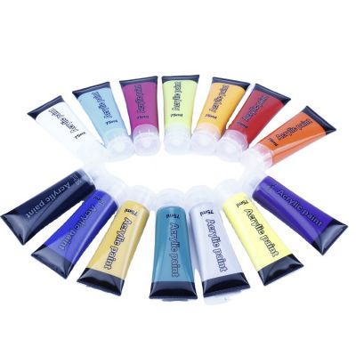 Non-toxic adult artist brush set acrylic paint kits waterproof acrylic paint 75 ml