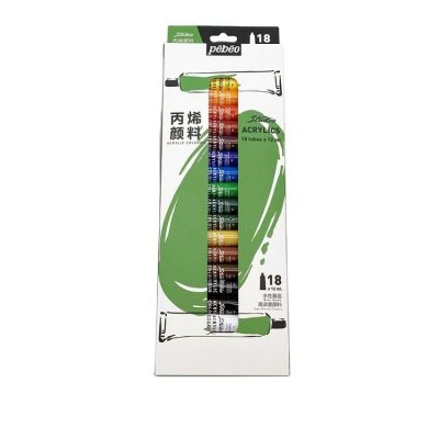 Good Reputation 12ml 18 Colors Waterproof Acrylic Pigment Metal Series Acrylic Pigment