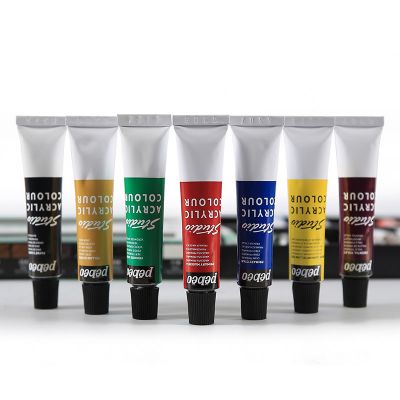 New listing good light resistance colorful set of 12-24 tubes x 12ml acrylic