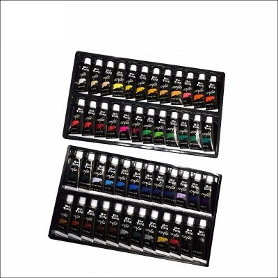 Hot Sell on Amazon Alu Tube 48pcs 22ml Acrylic Paint Set 48