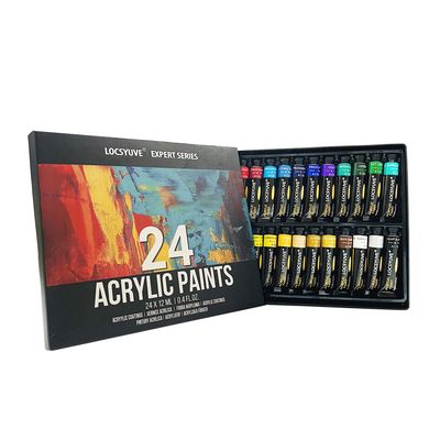 The Chinese factory directly supplies 24 color acrylic paint color DIY graffiti painting set paint