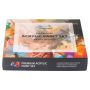 Hot Sale 48 Colors Artist Acrylic Paint Set In Coloring Paper Box With 6 Brushes And 1 Palette